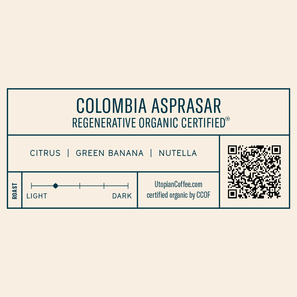 
                  
                    Colombia Asprasar - Regenerative Organic Certified® - Utopian Coffee
                  
                