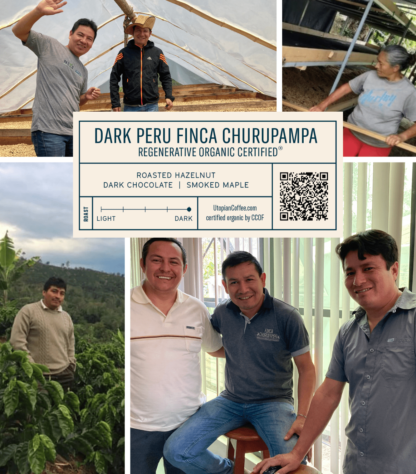
                  
                    Dark Peru Finca Churupampa - Regenerative Organic Certified® - Utopian Coffee
                  
                