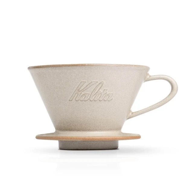 Kalita MINO Ceramic Dripper 185 - Sand Beige - Utopian Coffee