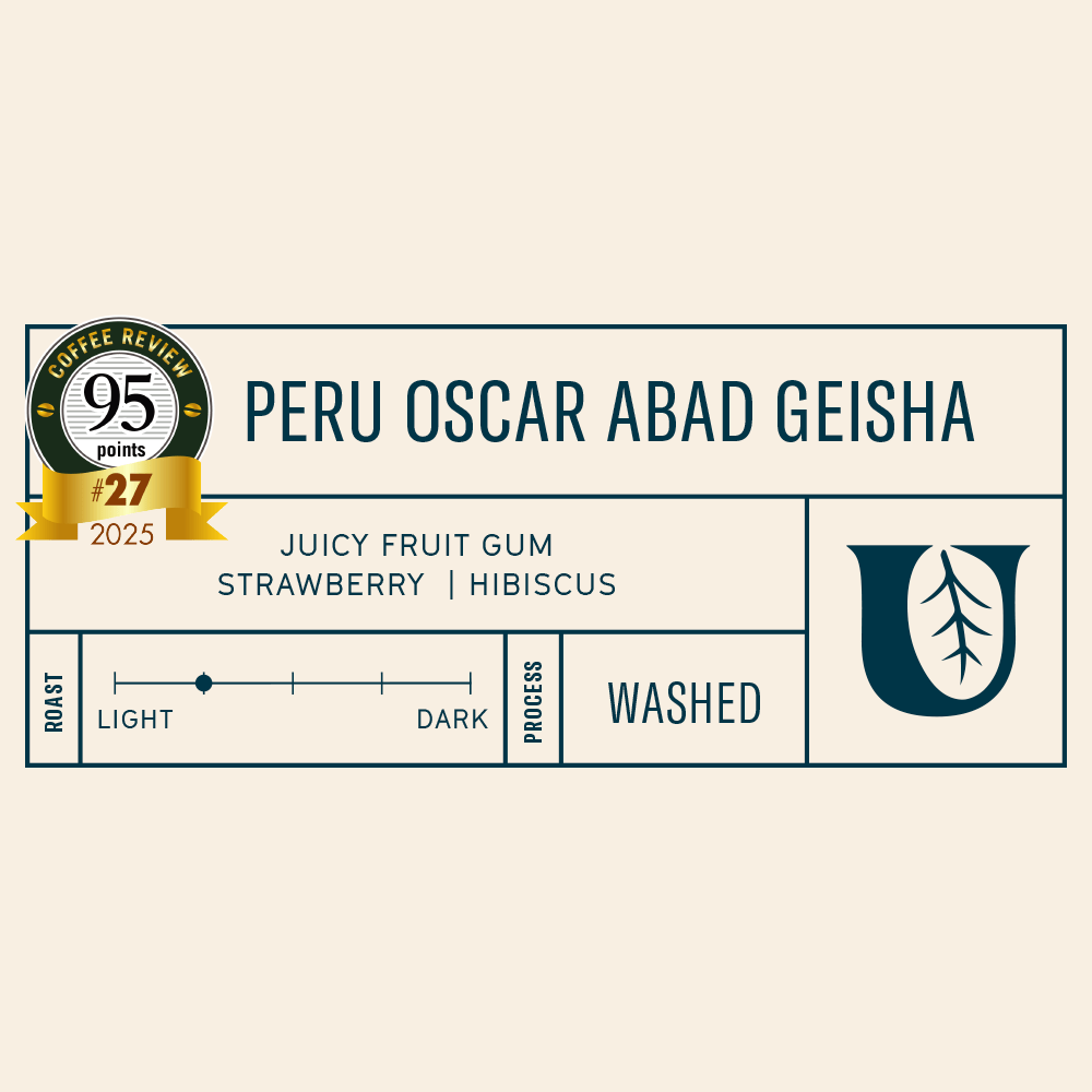 
                  
                    Peru Oscar Abad Geisha - Utopian Coffee
                  
                